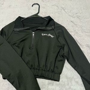 Black crop top / jacket